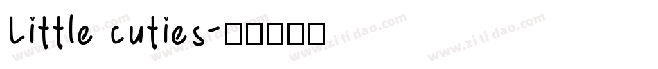 Little cuties字体转换